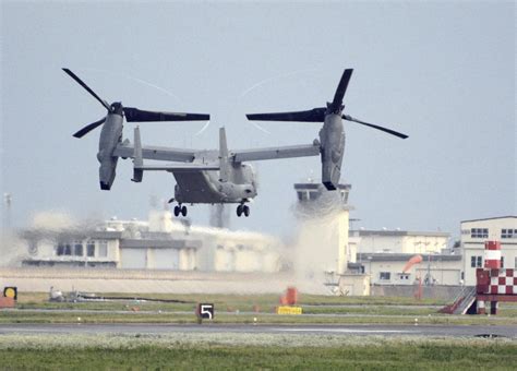 US Air Force Osprey crashes off Japan during training, killing at least one of the eight on board